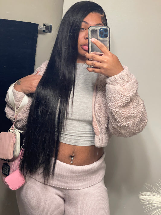 Transparent straight wigs